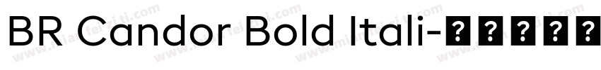 BR Candor Bold Itali字体转换